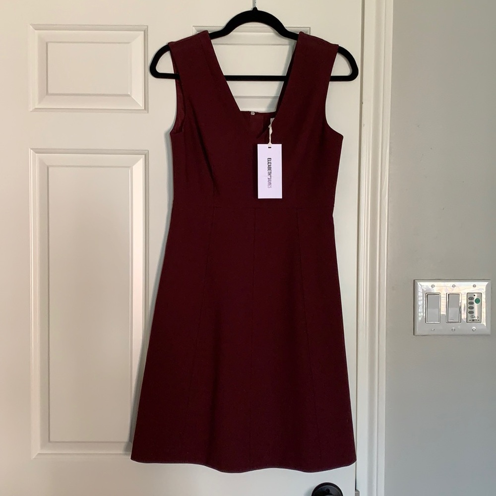NWT Elizabeth and James Maroon Dress